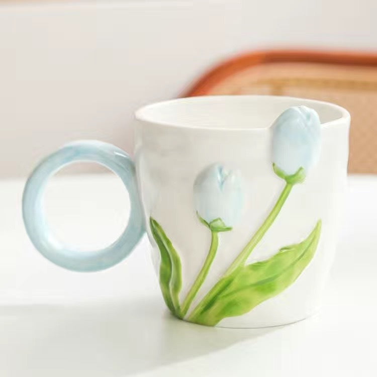 Ceramic Tulip Mugs