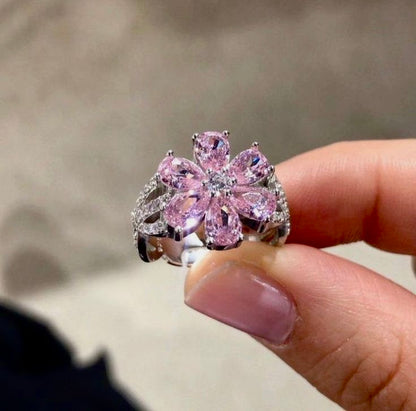 Pink Cherry Blossom Ring