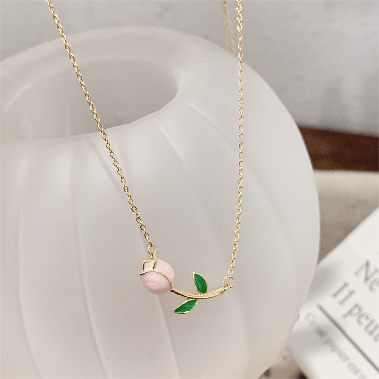 French Pearl and Tulip Necklace