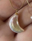 Pearl Moon and Star Necklace