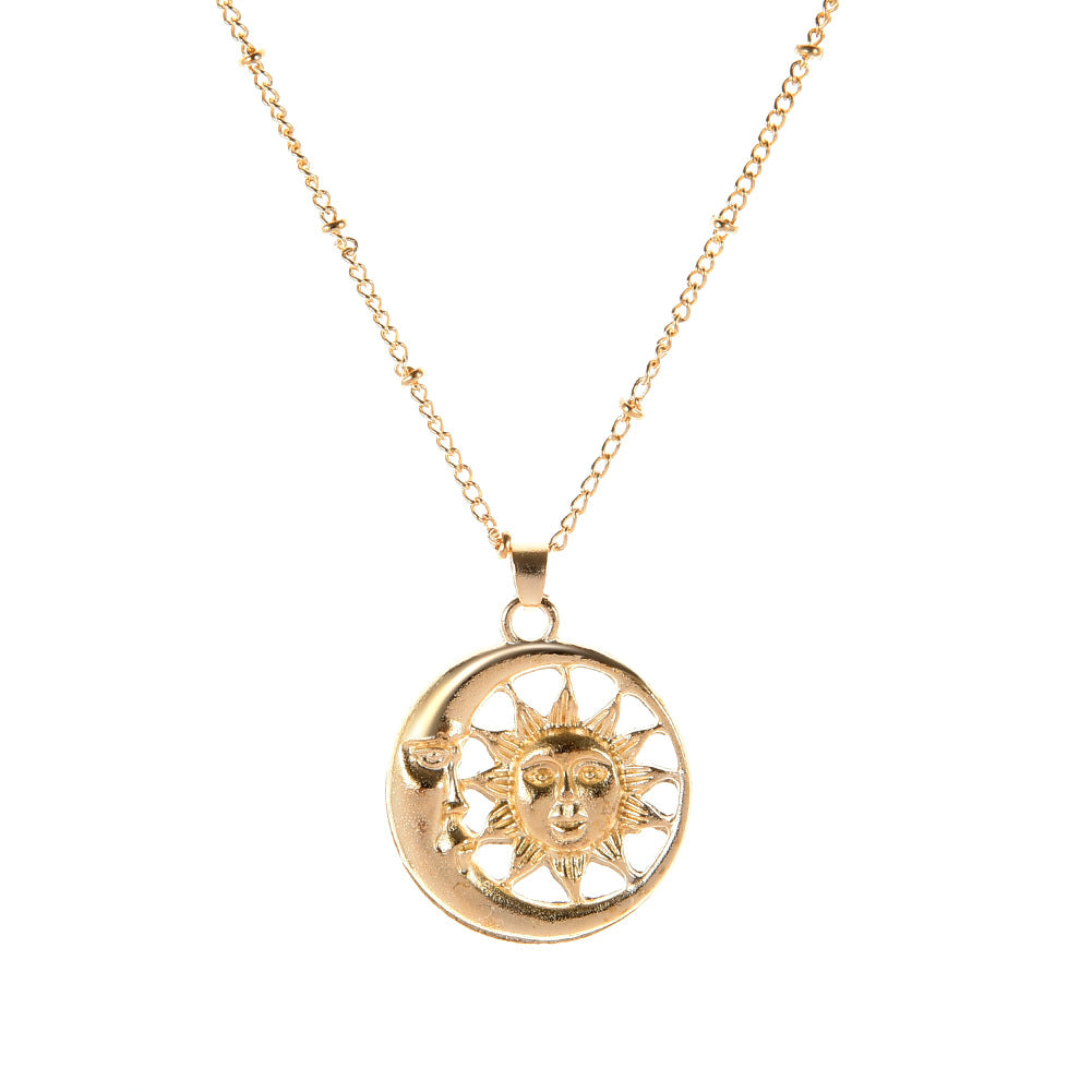 Hugging Sun &amp; Moon Necklace