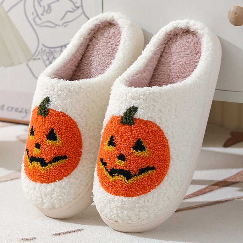 Pumpkin Plush Slippers