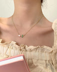 French Pearl and Tulip Necklace