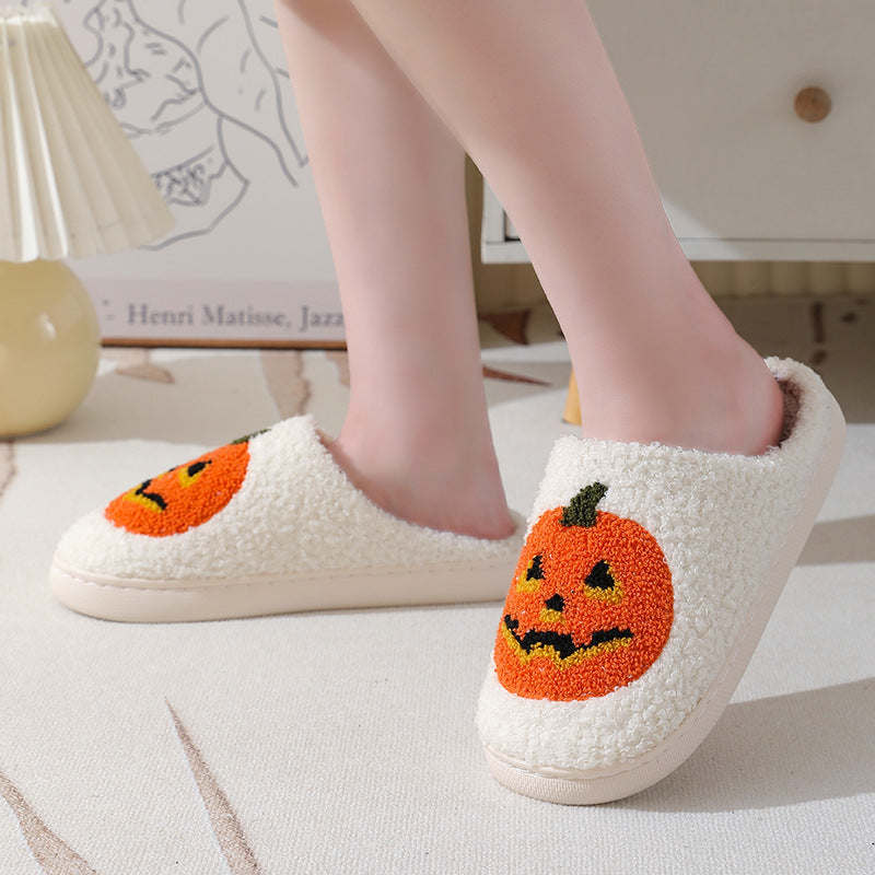 Pumpkin Plush Slippers