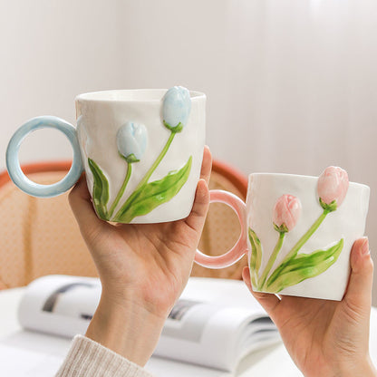 Ceramic Tulip Mugs