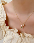 French Pearl and Tulip Necklace