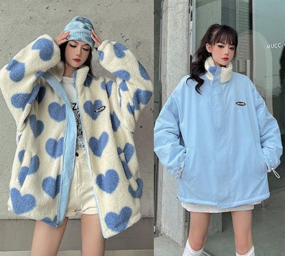 Love Fleece Reversible Coat