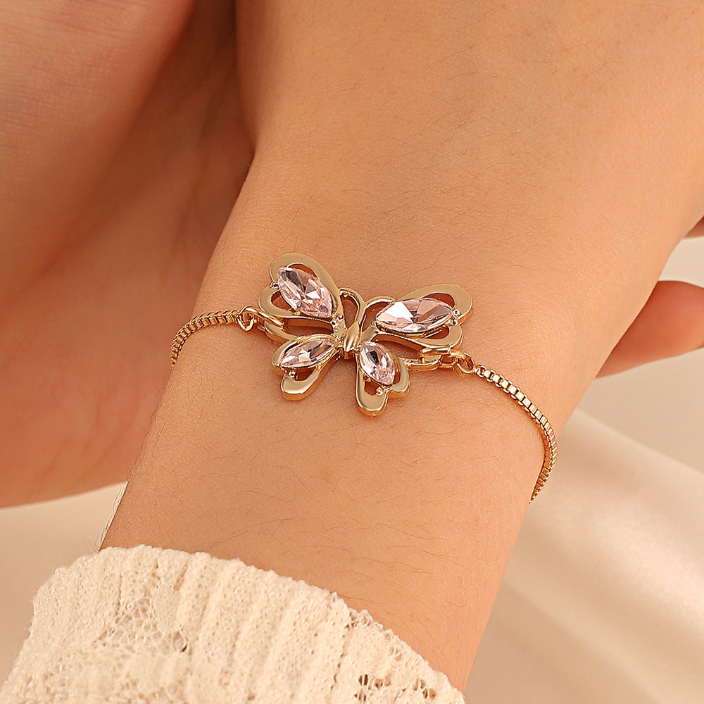 Crystal Butterfly Bracelet