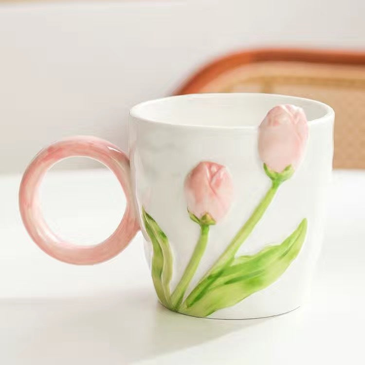 Ceramic Tulip Mugs