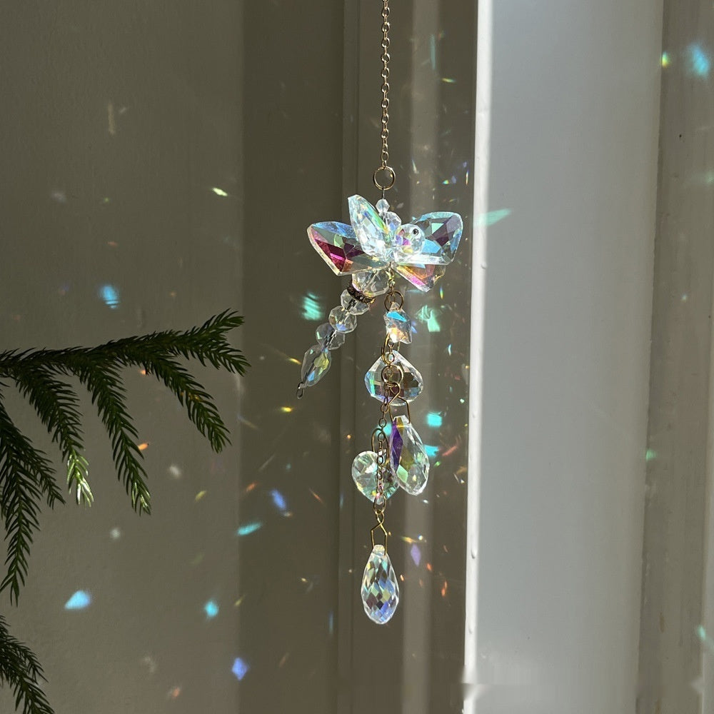 Crystal Butterfly Wind Chime