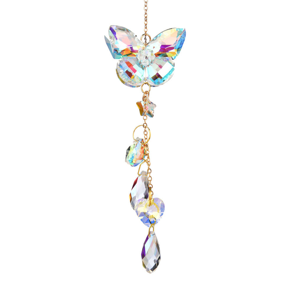 Crystal Butterfly Wind Chime