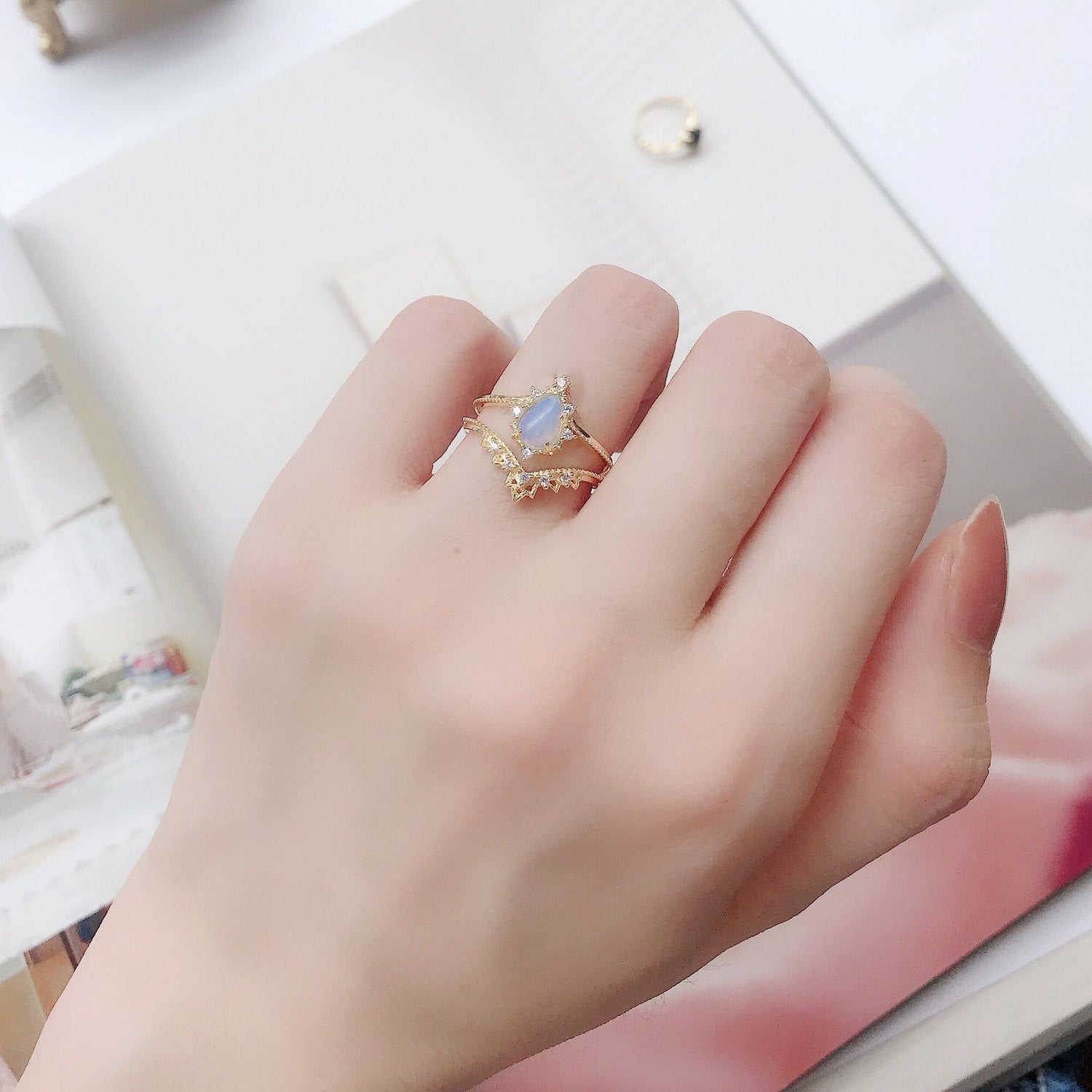 Crown Opal Ring