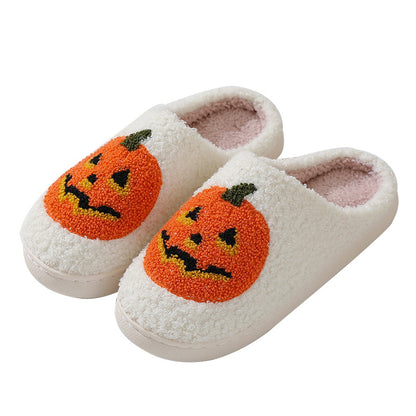 Pumpkin Plush Slippers