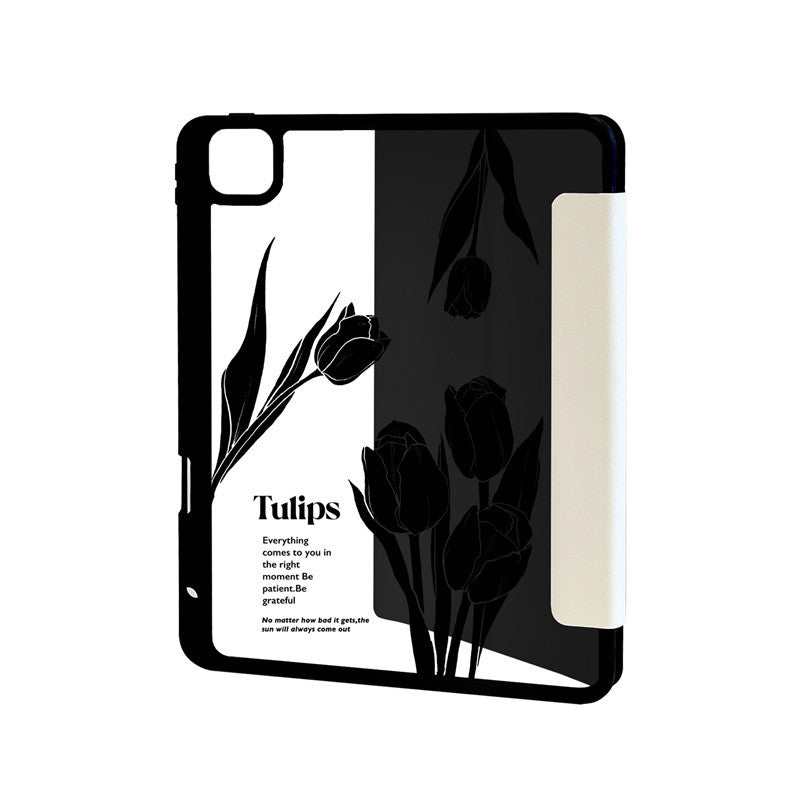 Black Tulips iPad Case