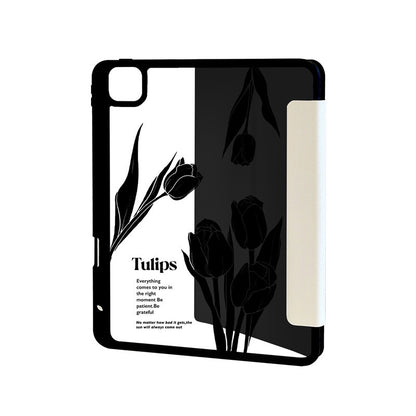 Black Tulips iPad Case