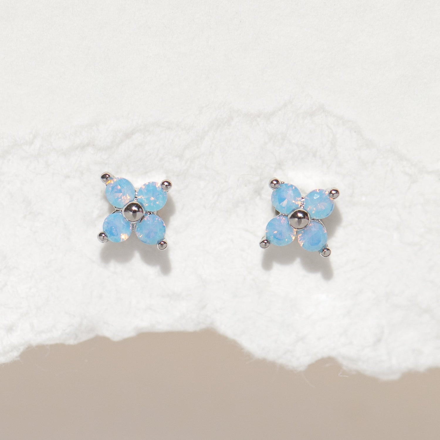 Blue Blossom  Earrings Set