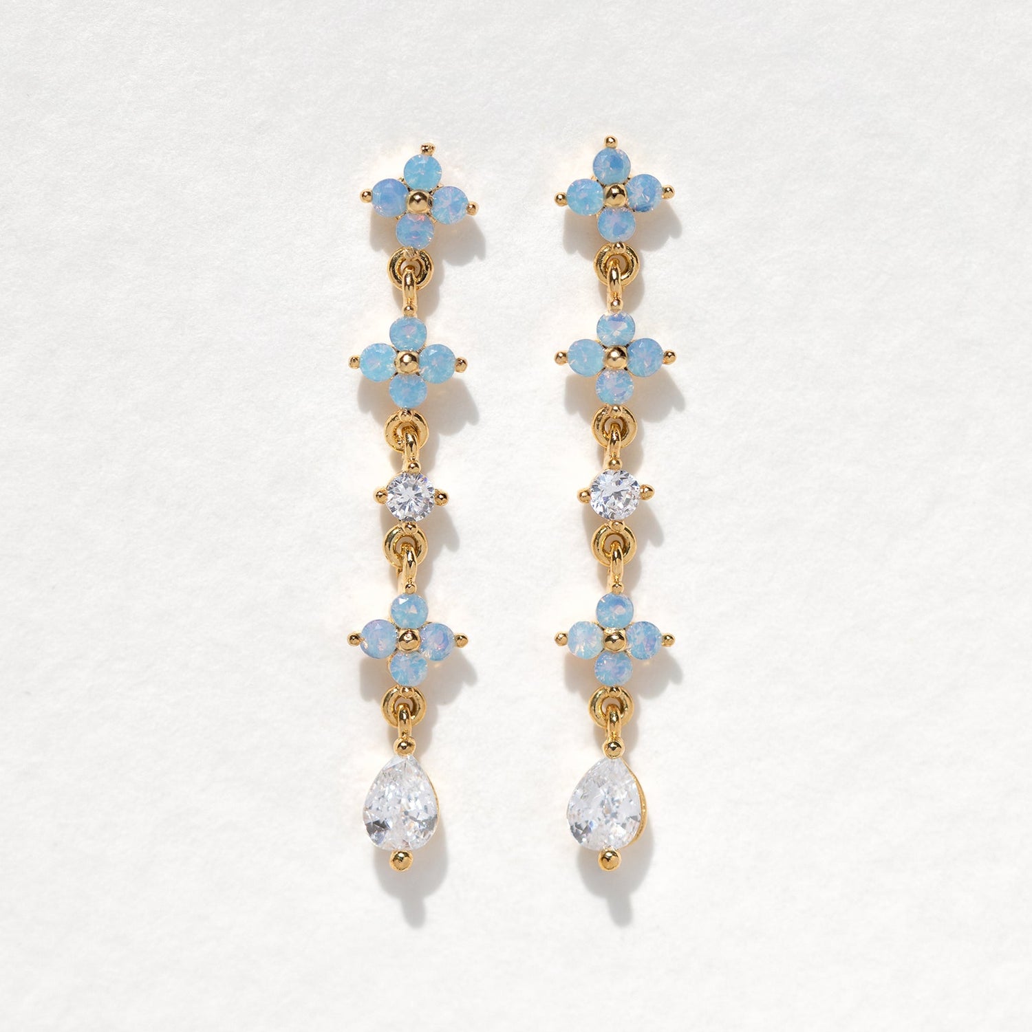 Blue Blossom  Earrings Set