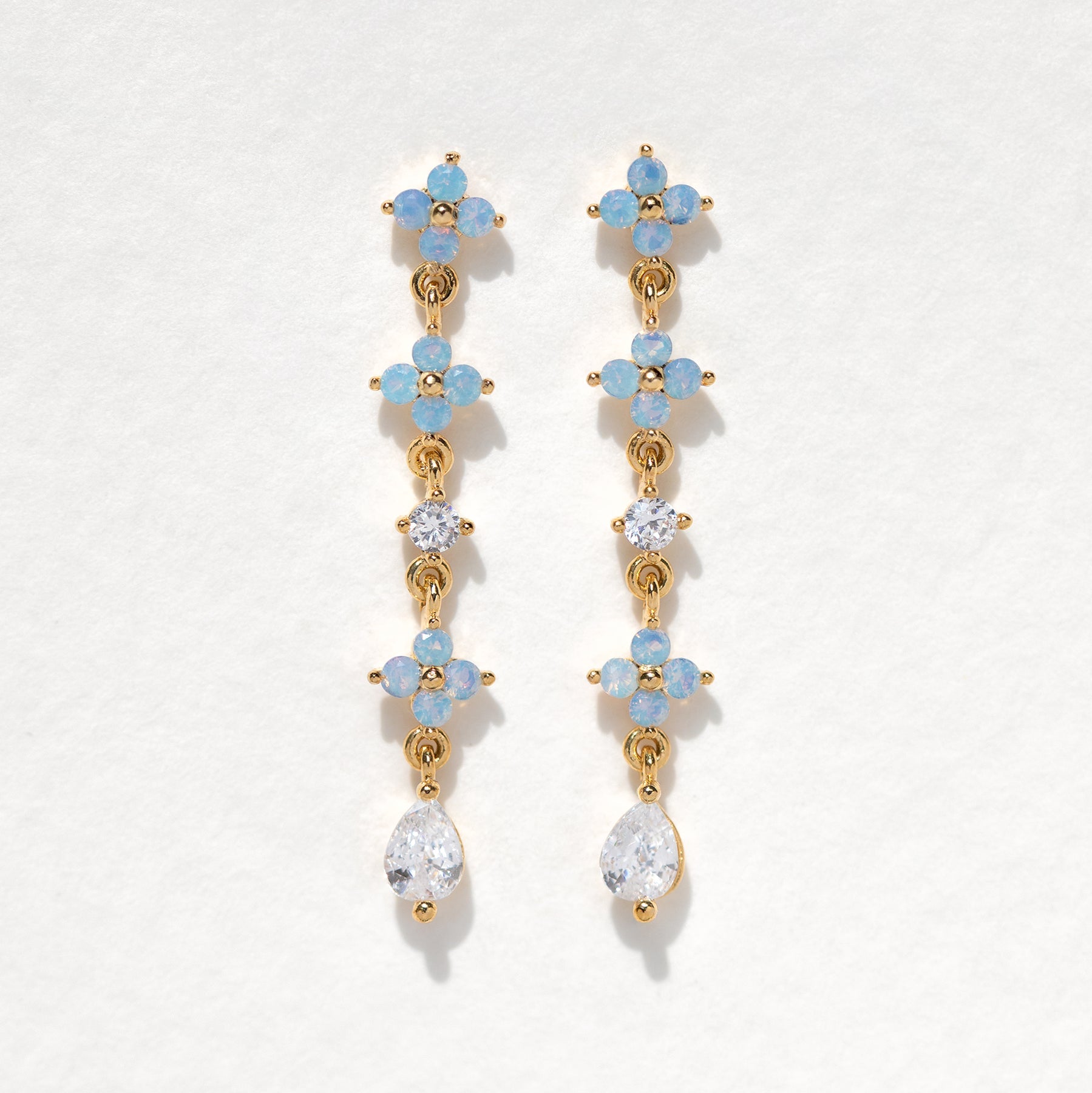 Blue Blossom  Earrings Set