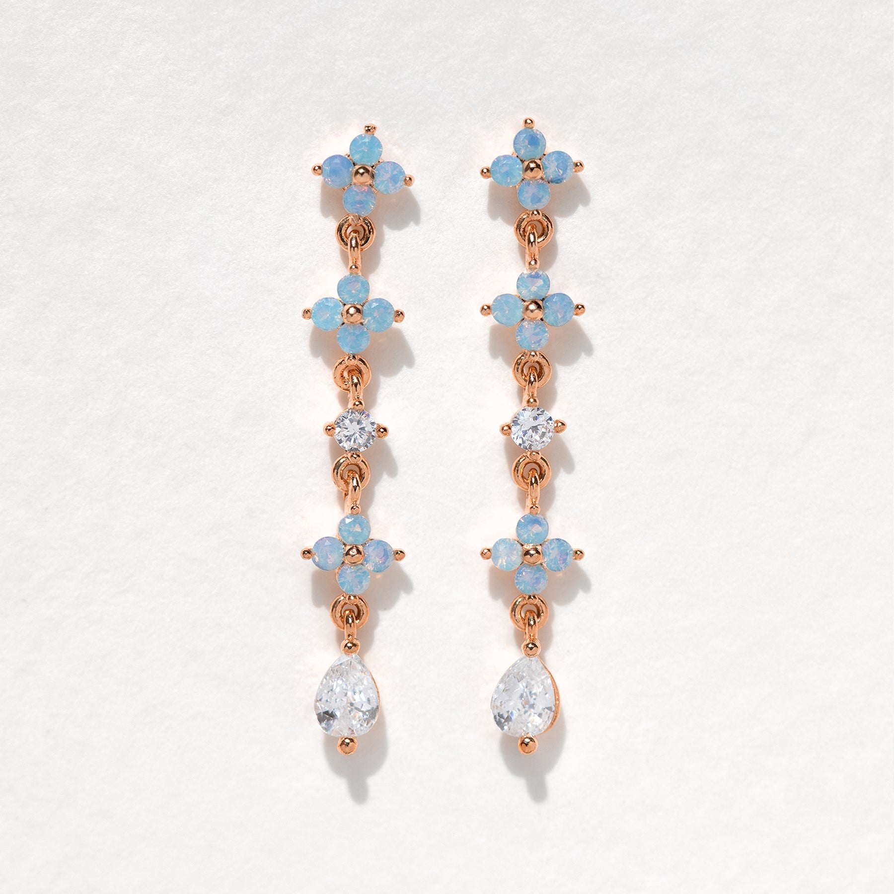 Blue Blossom  Earrings Set