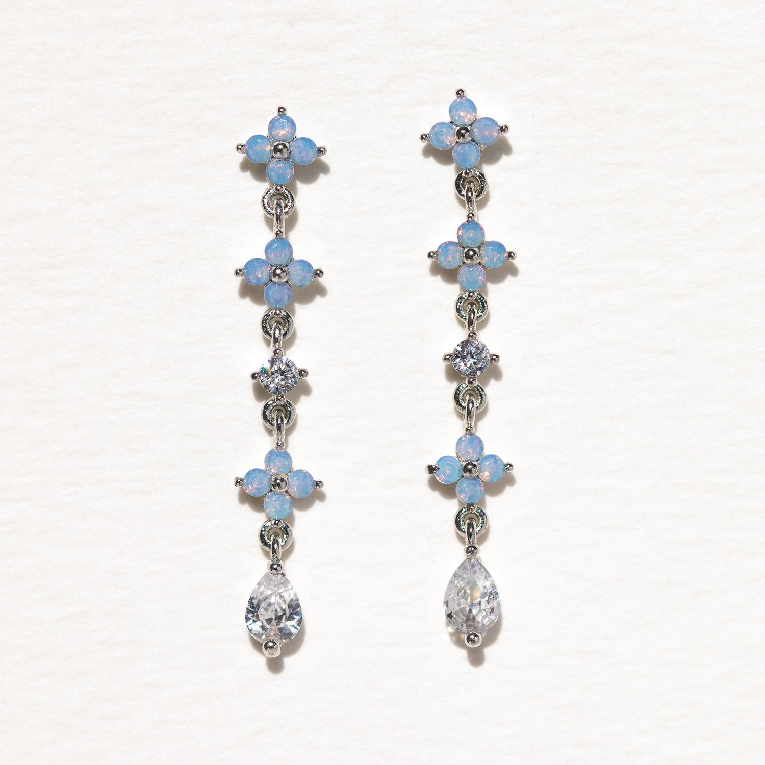 Blue Blossom  Earrings Set