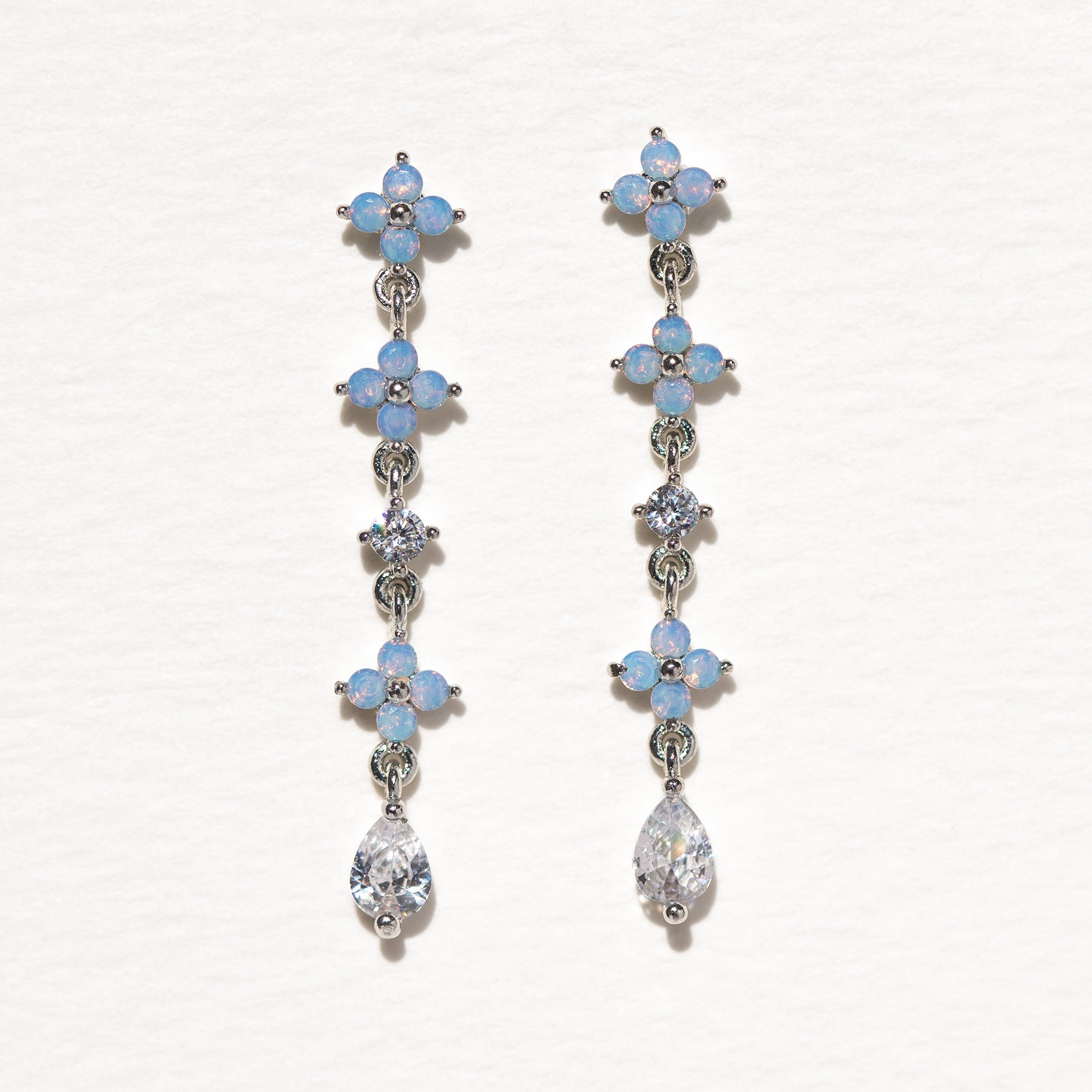 Blue Blossom  Earrings Set