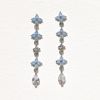 Blue Blossom  Earrings Set