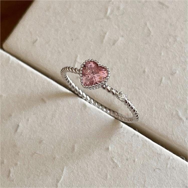 Pink Heart Love Ring