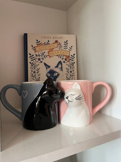 Kissing Cats Ceramic Mug