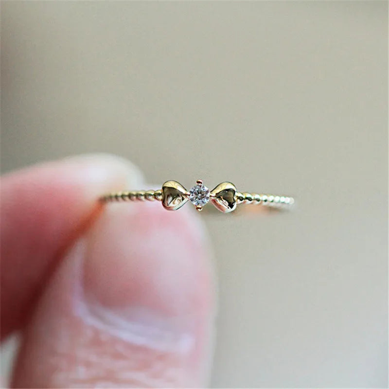 Gold Bow Ring