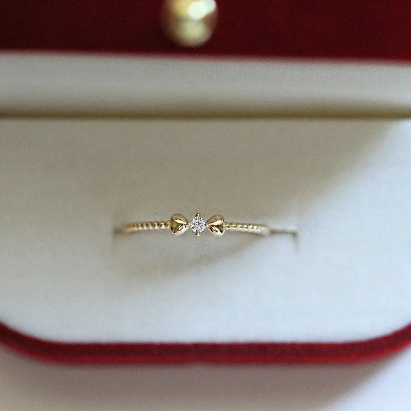 Gold Bow Ring