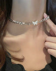 Crystal Love Heart Choker