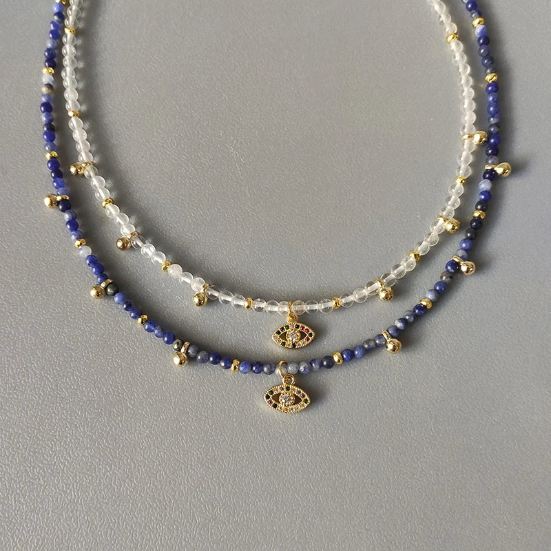 Handmade Natural Stone Beaded Necklace