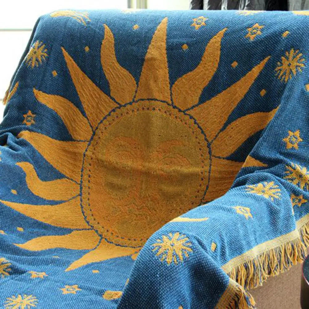 Vintage Sun Blanket with Tassel