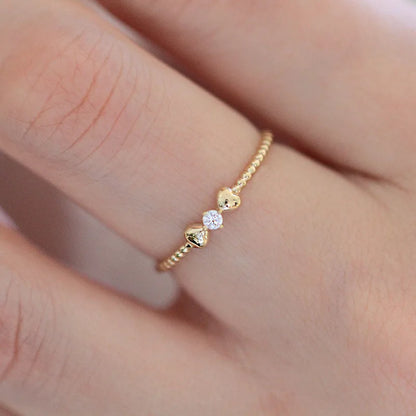 Gold Bow Ring