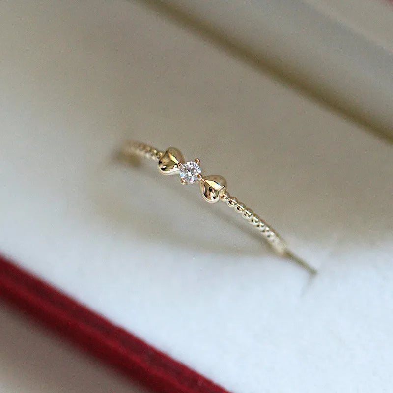 Gold Bow Ring