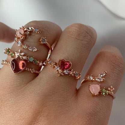 Floral Ring Set