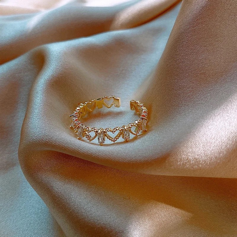 Crystal Golden Rings