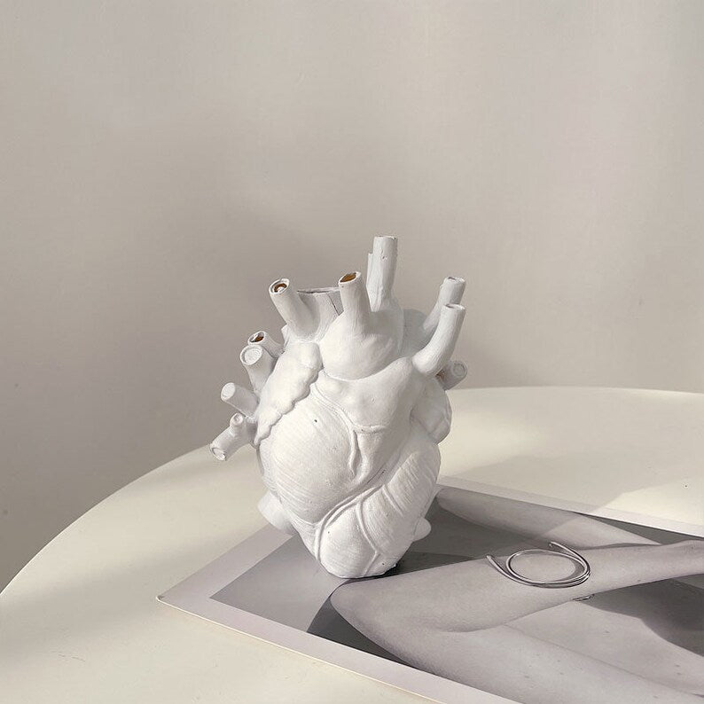 Anatomy Heart Shaped Vase