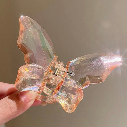 Crystal Butterfly Claw Clip