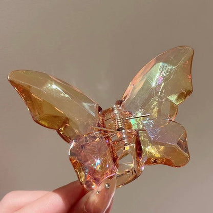 Crystal Butterfly Claw Clip