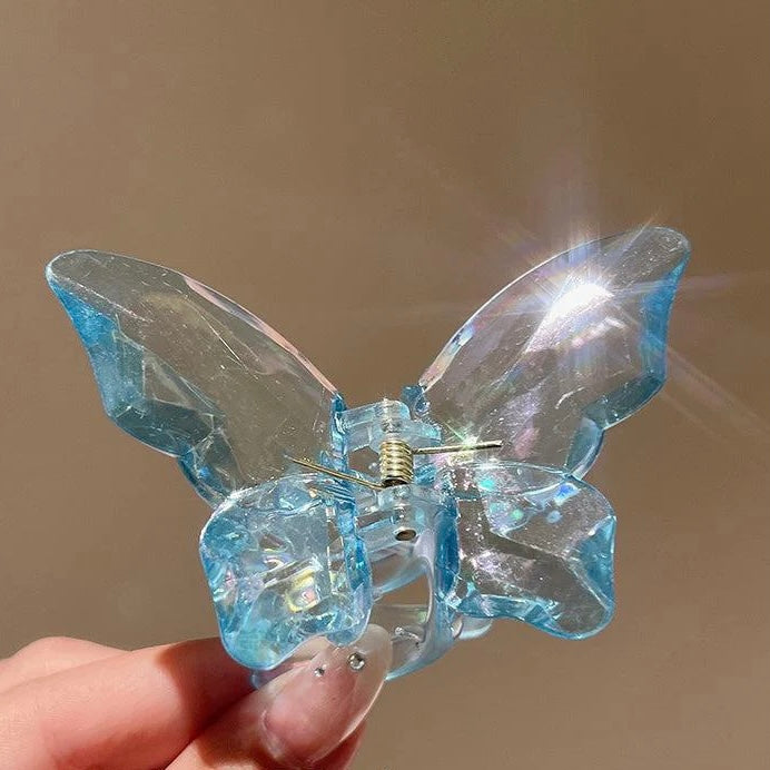 Crystal Butterfly Claw Clip