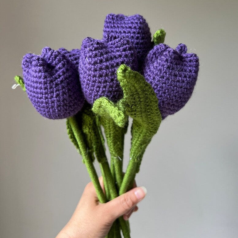 Handmade Crochet Tulips