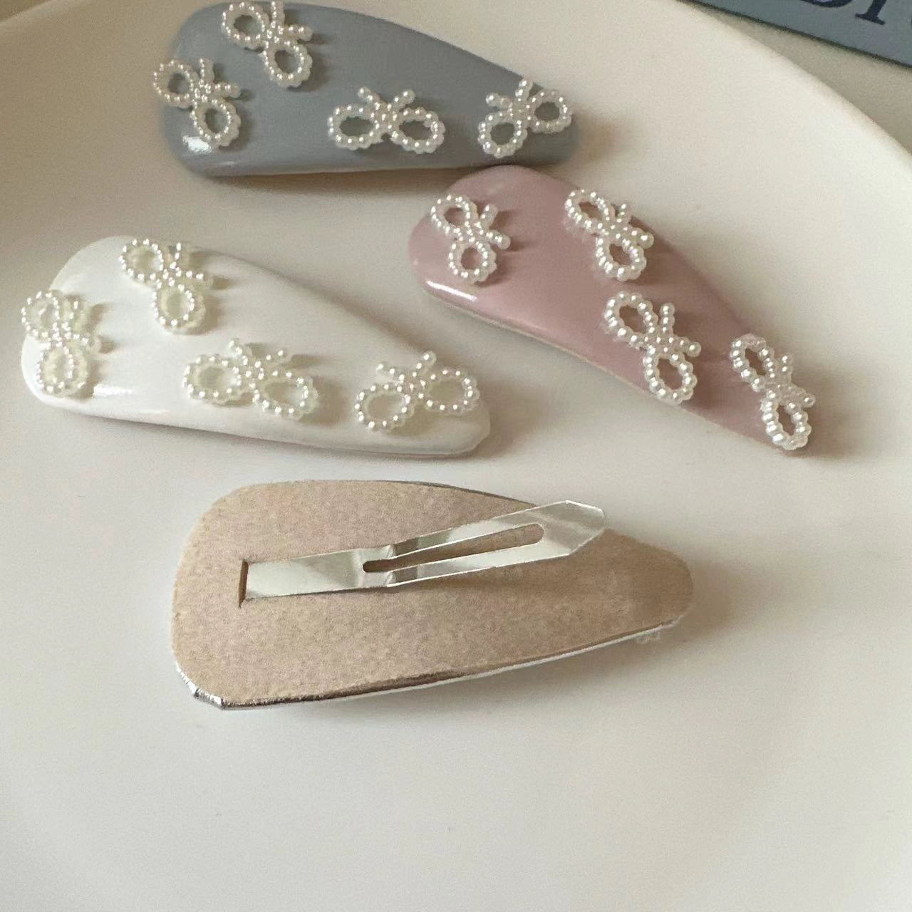 Pearl Bows Hairpins