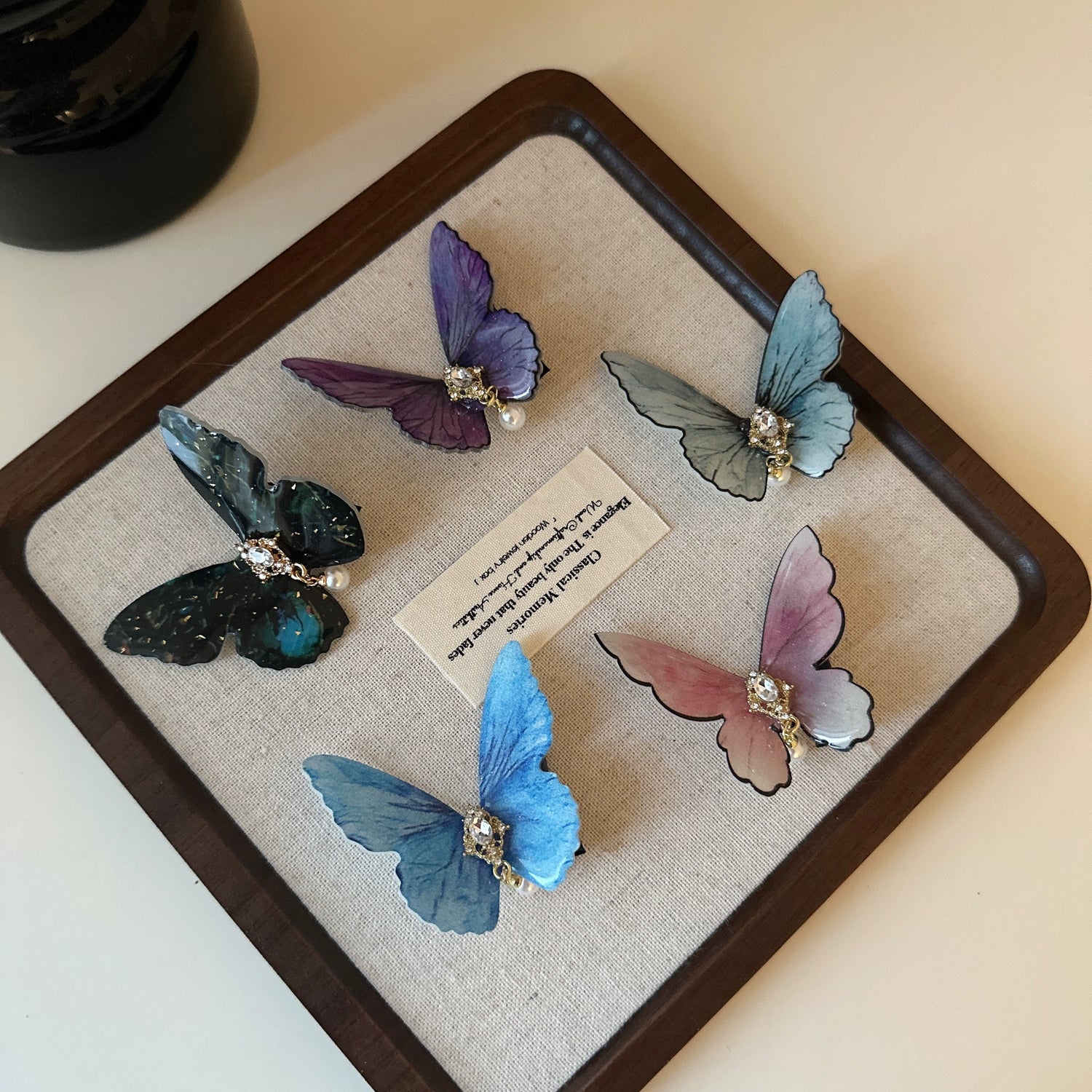 Morpho Butterfly Hairpins