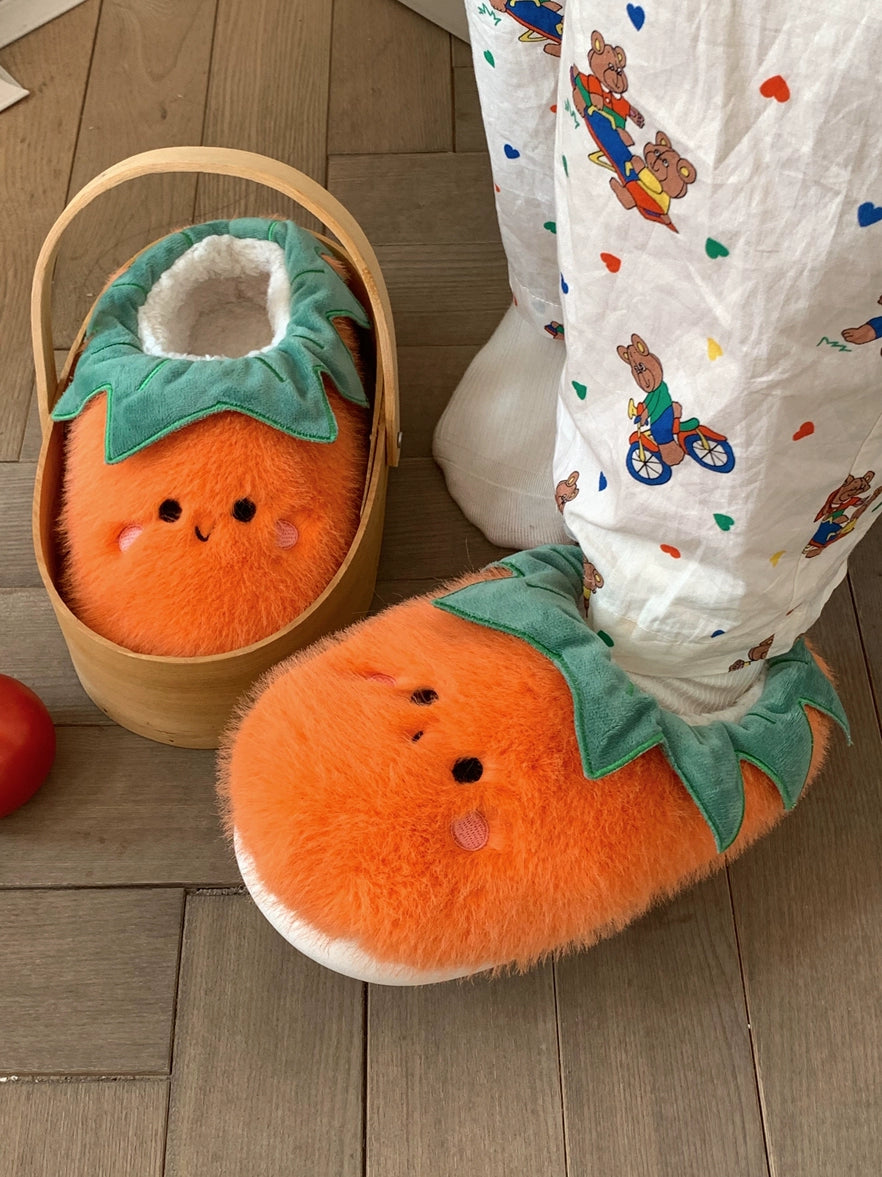 Tomato &amp; Eggplant Slippers