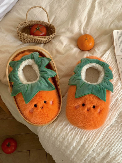 Tomato &amp; Eggplant Slippers