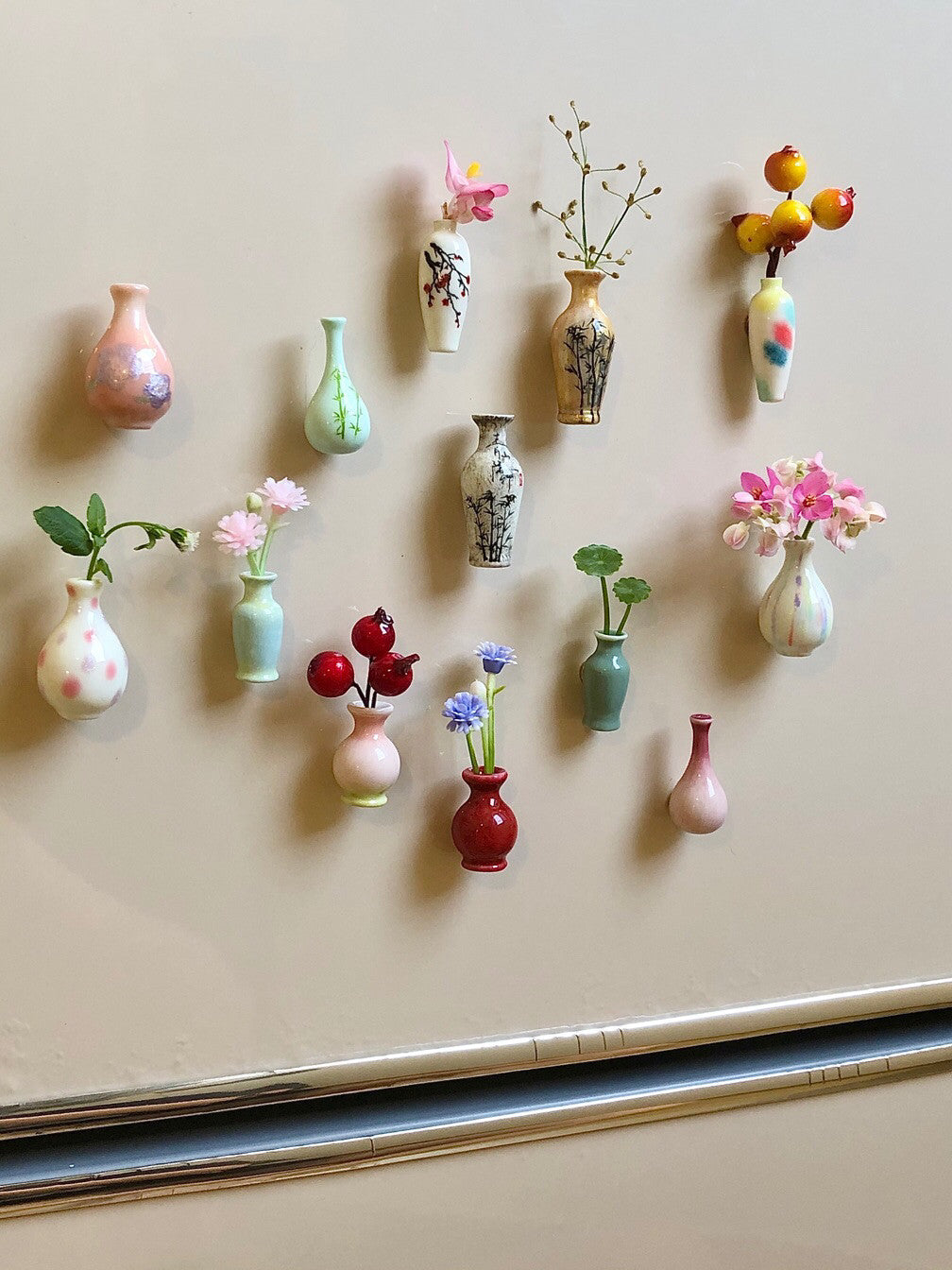 Mini Vase Fridge Magnits