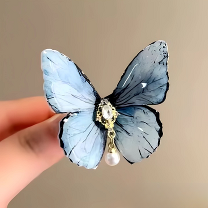 Morpho Butterfly Hairpins