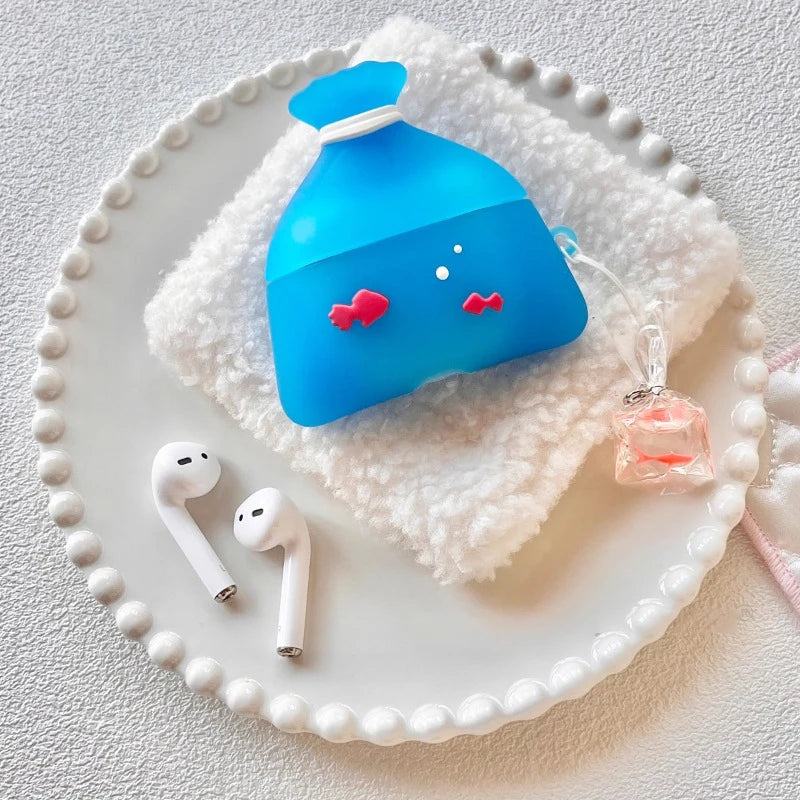 Blue Goldfish Pouch AirPods Case