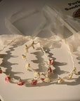 Flower Branch Headband with Ribbon